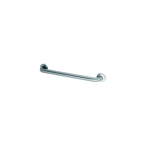 Bobrick 1-1/2in Dia. Straight Satin Grab Bar - 24inW -
